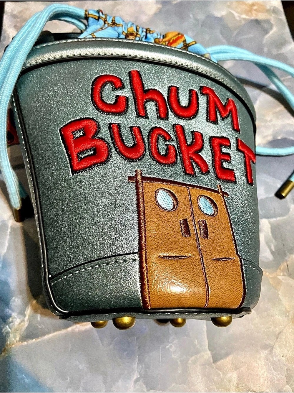 Nickelodeon SpongeBob SquarePants Chum Bucket Figural Crossbody Bag Crossbody - Picture 2 of 4